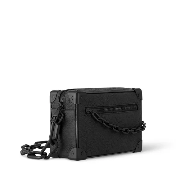 Louis Vuitton Mini Soft Trunk Monogram Taurillon Leather Black Crossbody Bag - Picture 2 of 16